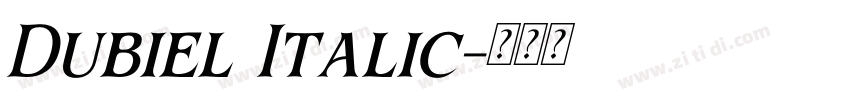 Dubiel Italic字体转换